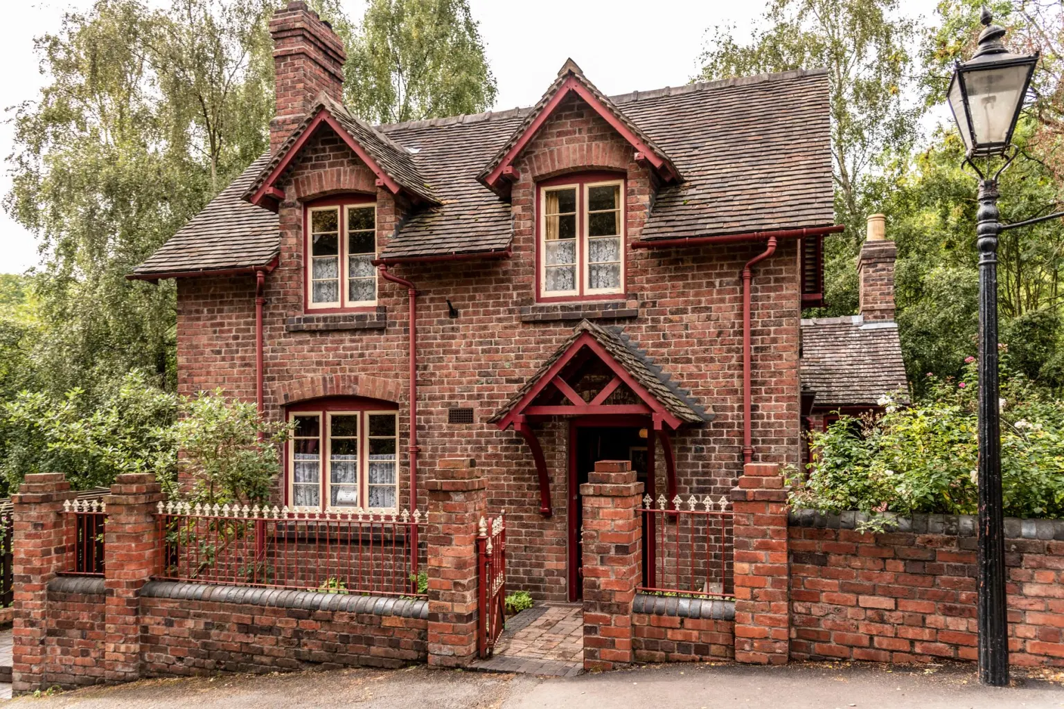 Brick cottage in England